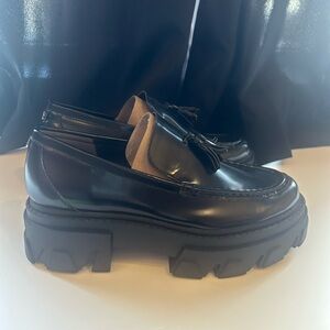 Sam Edelman Dandrea Black Leather Loafers Size 7.5